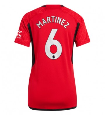 Manchester United Lisandro Martinez #6 Primera Equipación Mujer 2023-24 Manga Corta